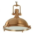 thumbnail image 1 of AQ Lighting Large Metal Hanging Pendant Ceiling Light Fixture in Copper, 1 of 3