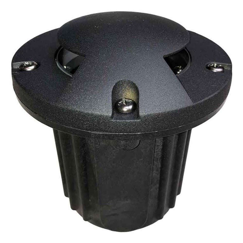 Black Composite and Metal Bi-Directional Well Light