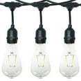 thumbnail image 1 of AQ Lighting Plastic Dimmable Outdoor LED 24 Patio String Light in Black, 1 of 3
