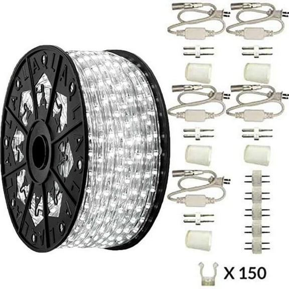 AQ Lighting Standard Plastic LED Rope Light Kit with Waterproof in Cool White
