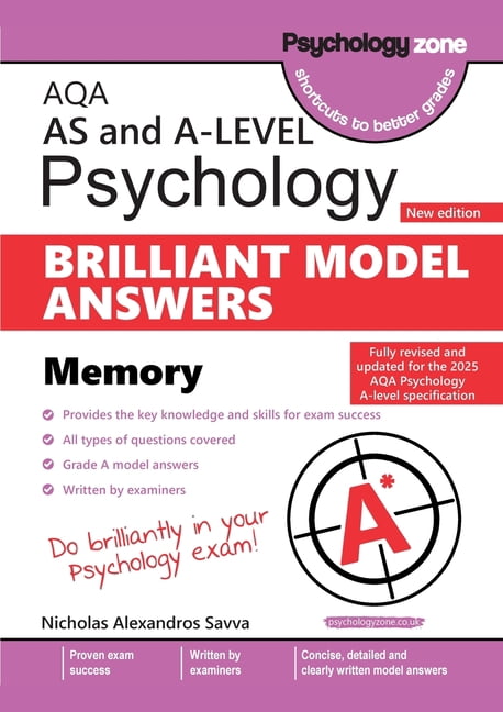 AQA A-level Psychology: Brilliant Model Answers -Memory (updated for 2025 specification), (Paperback)