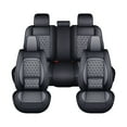 thumbnail image 1 of AQBDDBQ Car Seat Cover Fit for Toyota Tacoma 2016-2023 Faux Leather Waterproof Comfort Car Seat Covers Lumbar Support Compatible Airbag Grey,Full Set(2 Row 5 Seats), 1 of 9