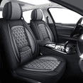 thumbnail image 1 of AQBDDBQ Car Seat Covers Front Seats Fit for Mazda 3 2010-2019,Waterproof Leather Seat Protector,Scratch Resistant 360° Wrap Airbag Compatible Gray,Front Set(2 Seats), 1 of 7