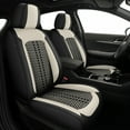 thumbnail image 1 of AQBDDBQ Car Seat Covers Front Seats for Cadillac XT5 2017-2025 Ice Silk Leather Seat Covers Breathable Cooling Compatible Airbag(Beige,Front Row), 1 of 9
