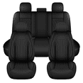 thumbnail image 1 of AQBDDBQ Car Seat Covers Full Set for Dodge Durango 2007-2024 Faux Leather Waterproof Comfortable Full Set Car Seat Covers Lumbar Support Seat Cushion(Black,2 Row 5 Seat), 1 of 10