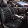thumbnail image 1 of AQBDDBQ Car Seat Covers Full Set Fit for Jeep Patriot 2007-2017 Waterproof Leather Automotive Seat Covers Carseat Protector Compatible with Airbag Black,Full Set(5 Seat), 1 of 8