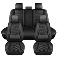 thumbnail image 1 of AQBDDBQ Car Seat Covers Full Set Fit for Toyota Corolla 2000-2019 Waterproof Leather Seat Covers Cushion Lumbar Support Comfort Automotive Interior Black,Full Set(2 Row 5 Seats), 1 of 11