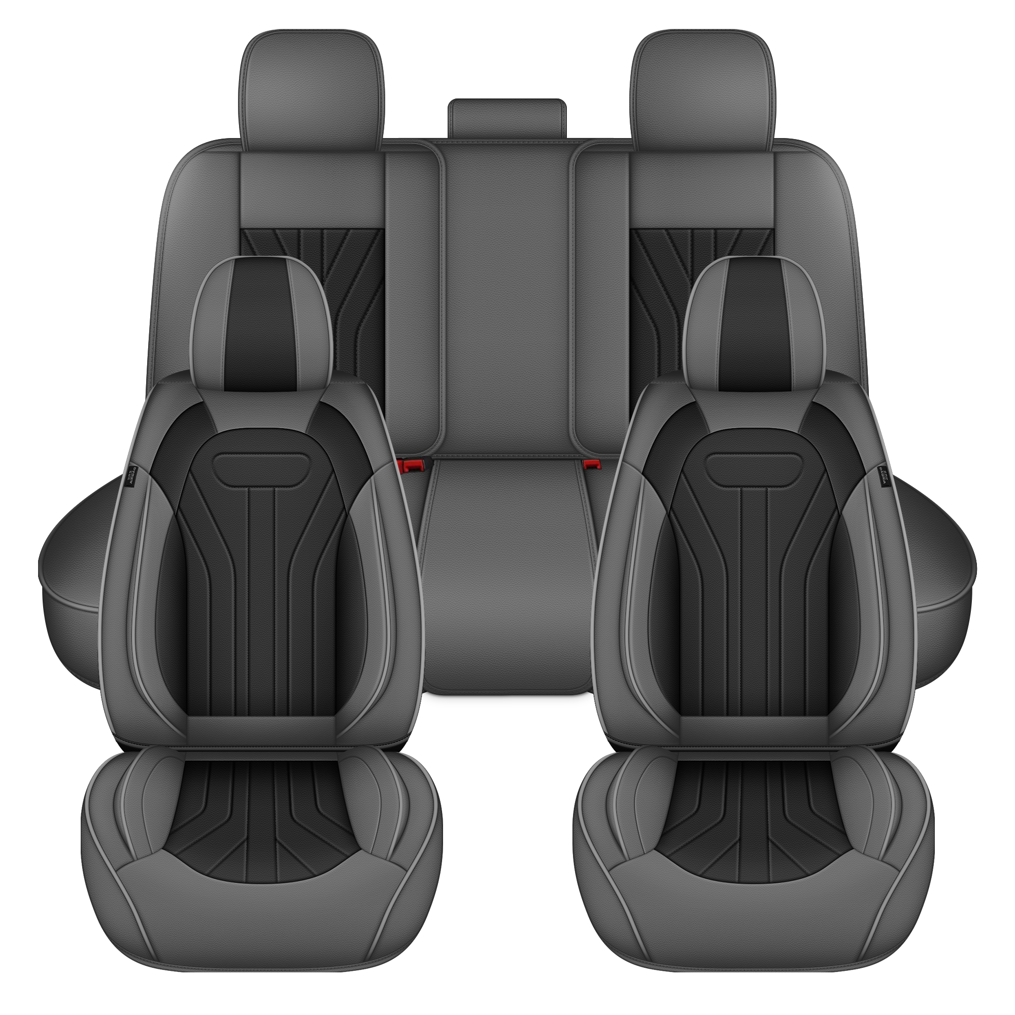 Soillar 5-Piece Faux Leather Car Seat Cover Set For Lexus – Tan, Full Front & Rear Seats, 3D Surround Design