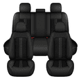 thumbnail image 1 of AQBDDBQ Car Seat Covers Full Set for Toyota Tacoma 2016-2023 Ice Silk Leather Seat Covers Cushion Breathable Cooling Comfort Easy Installation(Black,2 Row 5 Seat), 1 of 10