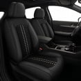 thumbnail image 1 of AQBDDBQ Front Car Seat Covers for Lexus HS 250h 2010-2012 Leather Ice Silk Seat Covers Cushion Breathable Easy Installation Compatible Airbag(Black,Front Row), 1 of 9