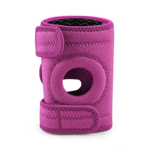 AQCW 1Pc Youth Kids Knee Brace Patella Stabilizer with Adjustable Fastener Tape Soft Non-Slip Design Knee Support Strap