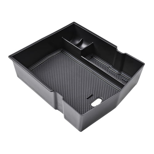 AQCW Armrest Box Storage Tray for Subaru Forester 2024-2019 USB Hole Removable Pads Easy Installation Interior Organizer for Easy Access Hidden Storage