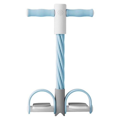 AQCW Pedal Resistance Band with Digital Counter Multifunction Tension Rope 4/6-Tube Elastic Yoga Pedal Puller Body Stretching Trainer Home Gym Workout Equipment