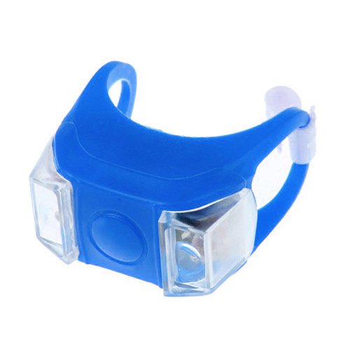 AQCW Silicone Bicycle Bike Cycling Head Tail Rear Warning Safety LED