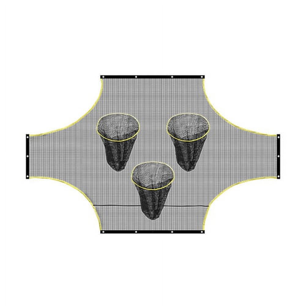 AQCW Soccer Goal Net with Scoring Zones Portable Folding Outdoor ...