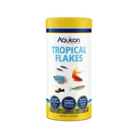 Aqueon Tropical Flakes Fish Food 3.5 Ounces