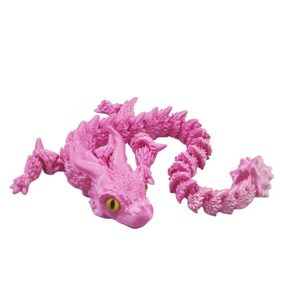 48 Inch 3D Printed Dragon Model - Flexible Joints, Poseable Fantasy Figurine For Display & Stress Relief