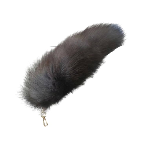 AQFZ Extra Large Fake Fox Tail Keychain Oversized Imitation Fox Tail Keyring Charm Decoration Easy to Attach to Bags Backpacks Cosplay Accessory