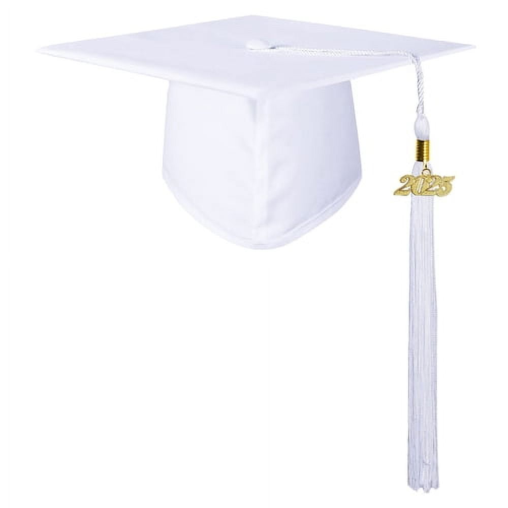 AQFZ Matte Adult Graduation Cap Unisex Adjustable Bachelor Cap with