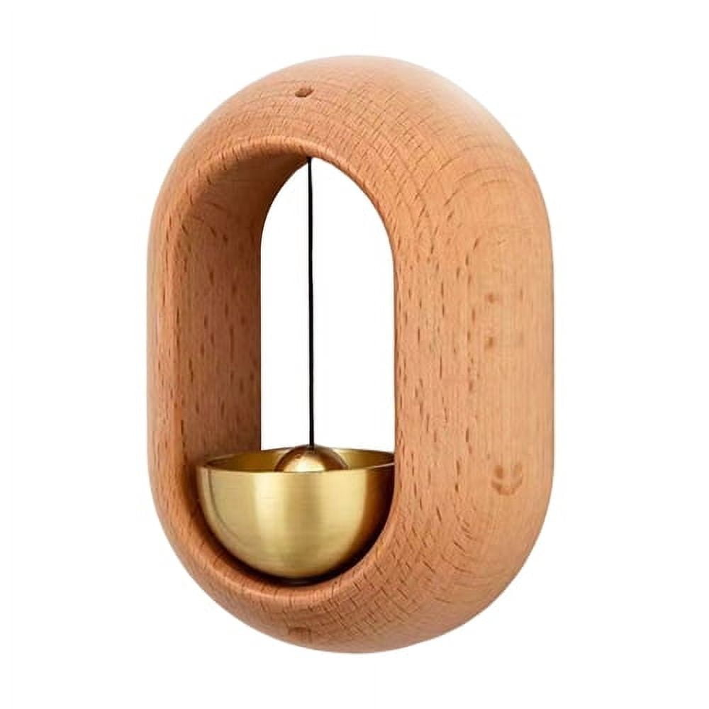 Goldene Ladenglocke Mit Magnet - Dekorative Holzglocke Für Tür & Eingang