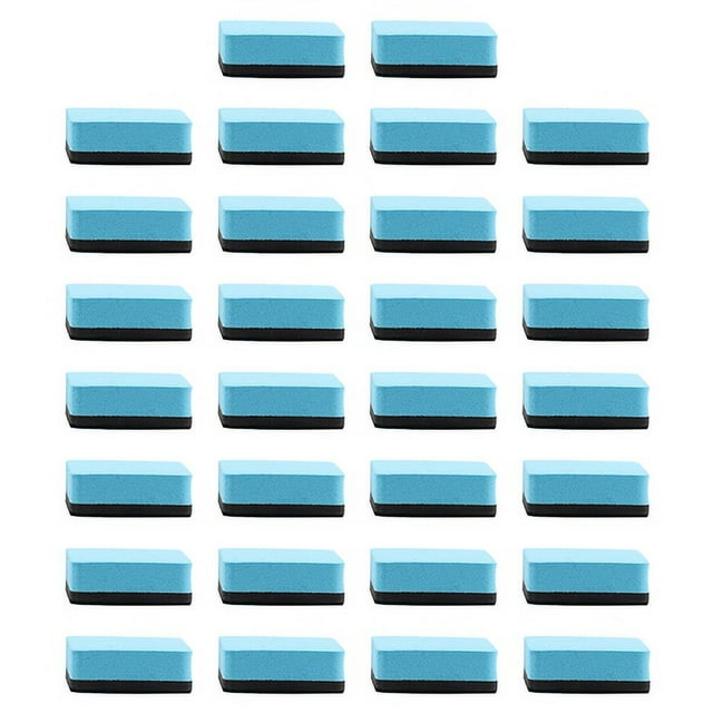 AQGT 30Pcs Dry-Erase Erasers Magnetic Whiteboard Dry Erasers Bright Color Compact Size Portable Mini Dry-Erase Board Erasers