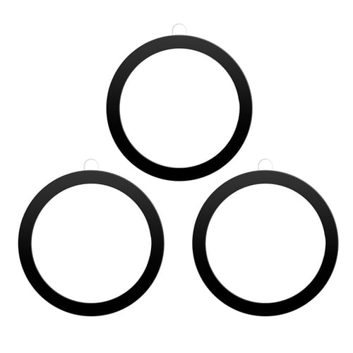 AQGT 3Pcs Stainless Steel Magnetic Rings Universal Metal Magnetic Conversion Kit Fast Easy Wireless Charging Magnetic Mount Ring Phone Accessories for iPhone Android