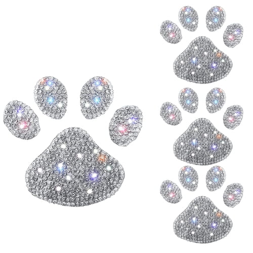 AQGT 4Pcs Butterfly Car Stickers Sparkling Rhinestone Self-adhesive Easy to Apply Car Stickers for Unique Car Interior Decoration