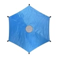 thumbnail image 1 of AQGT 6/8/10/12/14 Foot Trampoline Sunshade Cover UV Resistant Waterproof Oxford Cloth Universal 6 Poles Trampoline Canopy Sun Rainproof Tent Cover, 1 of 7