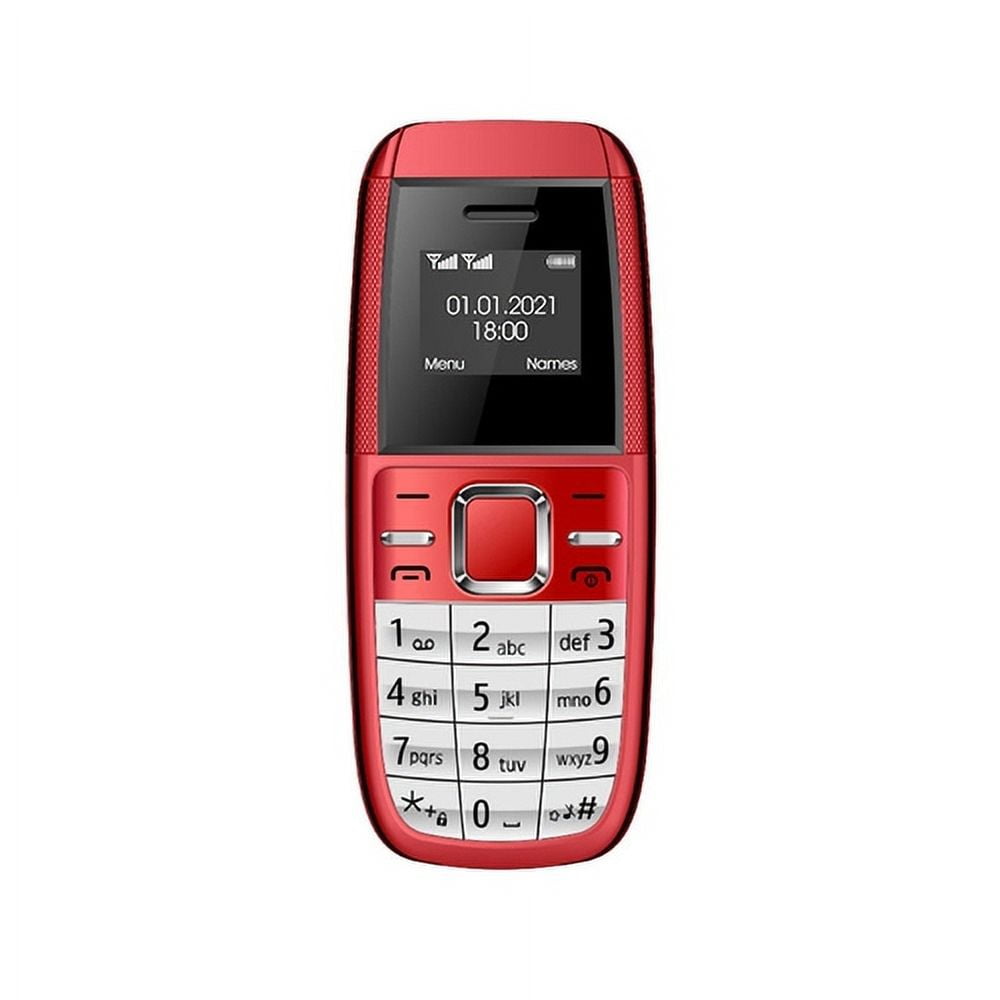 AQGT Mini BM200 Mini Keypad Phone Dual-Cards Dual Standby Without Camera 0.66 Inch GSM Quad Band Spare Small Cell Phone for Elderly