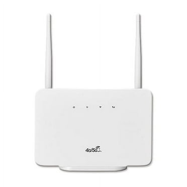 AQGT Wireless Router with Sim Card Slot Wide-coverage 300Mbps External Antenna EU Plug 4G LTE CPE Router Network Modem for Home Travel Work
