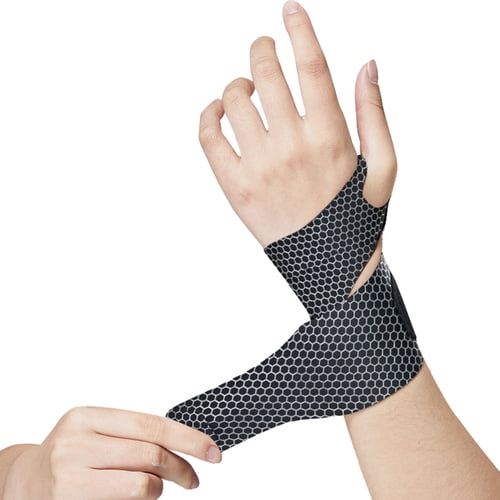 AQGT Wrist Brace Sport Slim Wrist Wrap Adjustable Soft Breathable Adjustable Carpal Tunnel Relief Light Support Compression Wrist Support Right Left Hand Workout Wrist Cushion