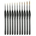 thumbnail image 1 of AQITTI 11 Pcs Miniature Detail Paint Brush Set with Natural Wood Handle 2024 New Miniature Paint Brushes Mini Small Painting Brushes for Art Crafts Acrylic Watercolor Oil Model Face Learning tools, 1 of 5
