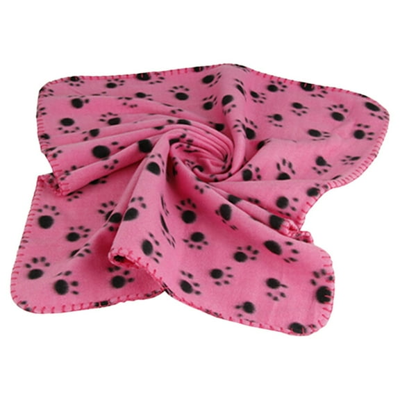 AQITTI Clearance! Polyester Blanket Pet Blanket Warm Dog Cat Pet Fleece Fabric Blanket Sleep Mat Pad Bed Cover with Print Soft Blanket for Puppy and Other Small Animals