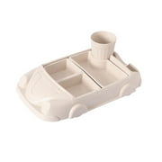 AQITTI Dinneractive Dining Set for Kids Fun Design Of Children'S Tableware Set with Car Shaped Dining Plates and Food Plates