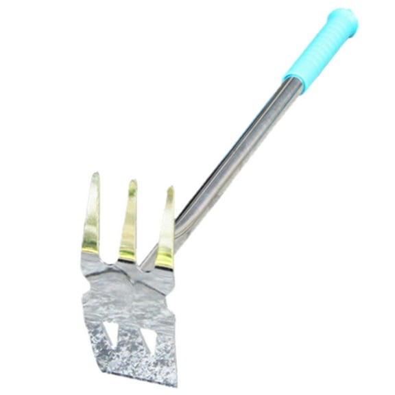 AQITTI Garden Supplies Gardening Stainless Steel Small Hoe Household Vegetable Tools Digging Shoots Weeding Take Sea Drive Agricultural Hoe Rake Dual Use Ornamental Horticulture Gardening Tools