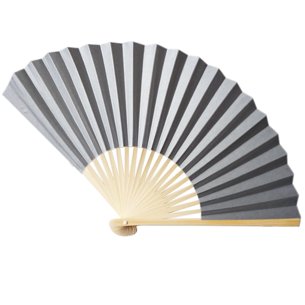 AQITTI Holiday Supplies Chinese Style Hand Held Fan Bamboo Paper