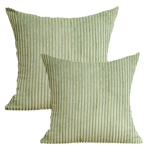 AQITTI Bargain Clearance! 20" X 20" Modern Contemporary Transitional Striped Polyester Throw Pillow Pillowcase ( 2 Count)