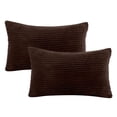 thumbnail image 1 of AQITTI Home Textile Soft Corduroy Striped Velvet Rectangle Decorative Throw Pillow Cusion for Couch 12 Home Decoration Suitable for Living Room and Bedroom, 1 of 6