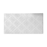 AQITTI Home Textile Square Shower Mat Extra Large Non Slip Mat for Elderly & Kids Bathroom Drain Holes Strong Suction Cups Home Decoration Suitable for Living Room and Bedroom