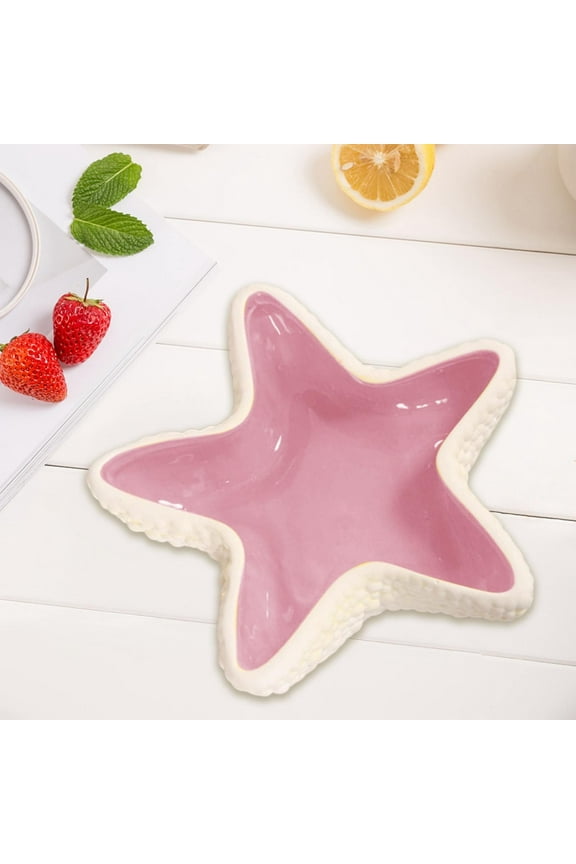 Household Goods Small Jewelry Dish Tray Ceramic Conch Trinket Tray Cute Jewelry Organizer Creative Storage Bowl for Rings Bracelets Earrings Vanity Decoration for Bedroom Ceramic Craft