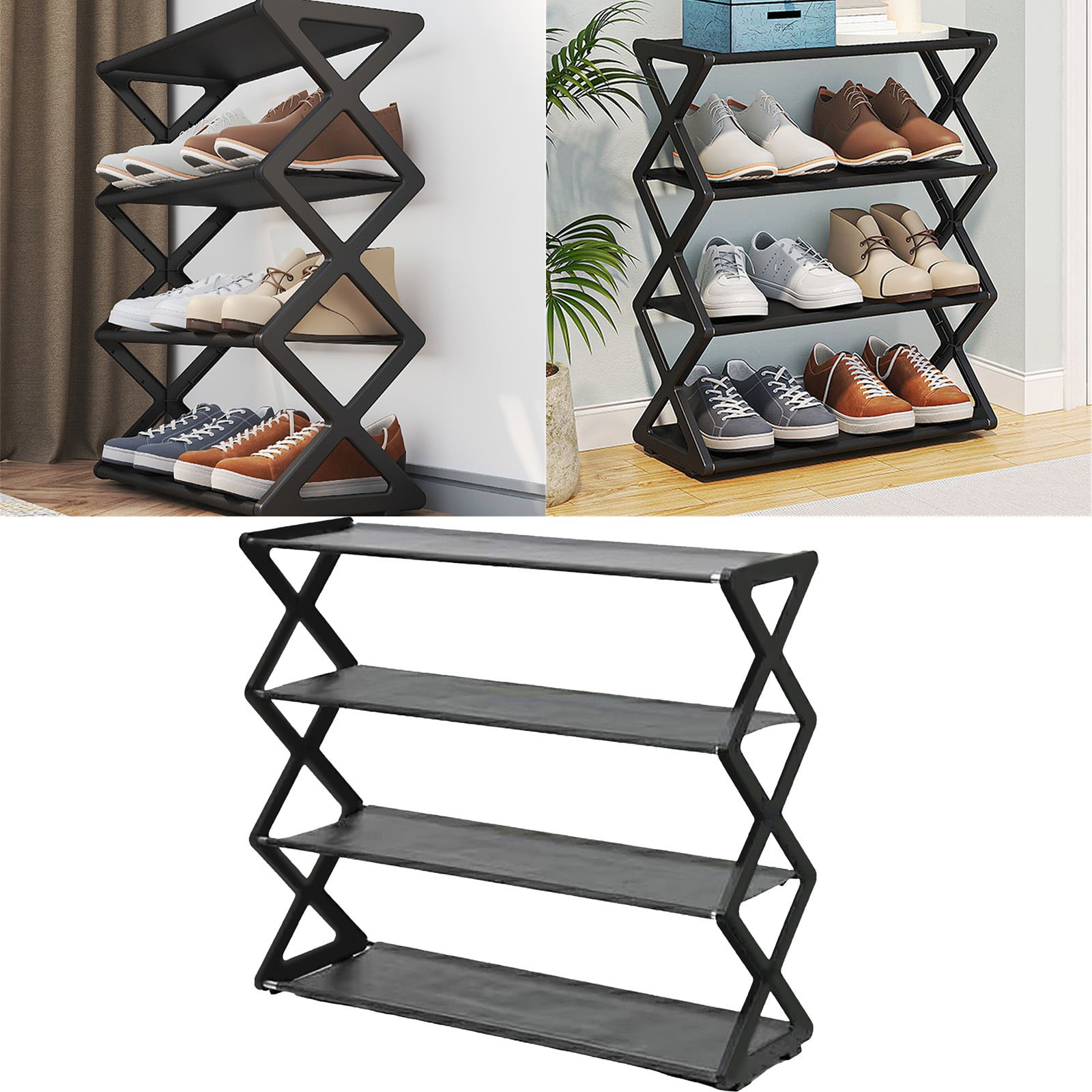 AQITTI Kitchen Tools 4 Tier Shoe Rack Organizer Easy To Install And ...