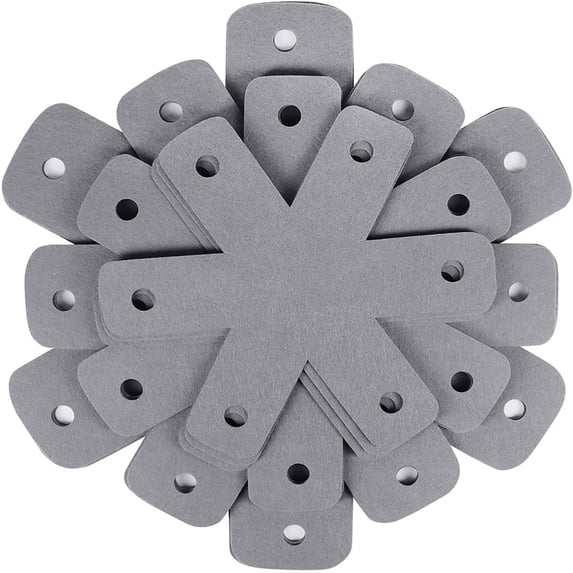 AQITTI Non-Woven Pan Mat Felt Pan Mat Pan Pot Protectors Set Of 12 and 4 Different Sizes Pan Protectors for Stacking and Protecting Your Cookware Gray