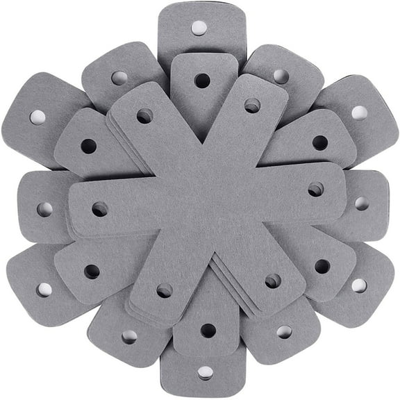 AQITTI Non-Woven Pan Mat Felt Pan Mat Pan Pot Protectors Set Of 12 and 4 Different Sizes Pan Protectors for Stacking and Protecting Your Cookware Gray