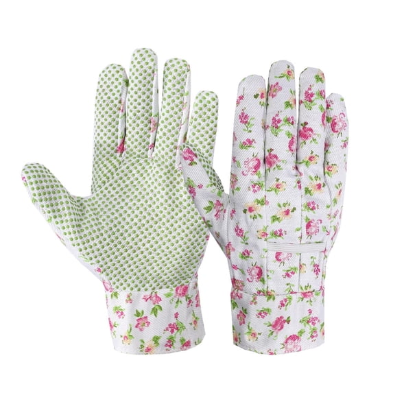 AQITTI Pvcgarden Gardening Gloves Garden Protective Gloves for Ladies, Breathable Rubber Coated Garden Gloves, Outdoor Protective Work Gloves