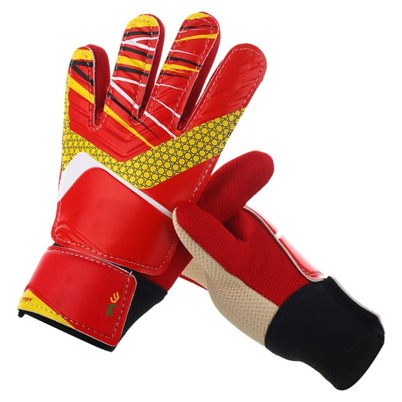 AQITTI Soccer Goalkeeper Gloves 1 Pair Goalkeeper Gloves Breathable Impact Non Slip Texture Football Training Gloves Gloves for Kids
