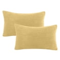 thumbnail image 1 of AQITTI Soft Corduroy Striped Velvet Rectangle Decorative Throw Pillowcase Cusion for Couch 12(No Padding), 1 of 6