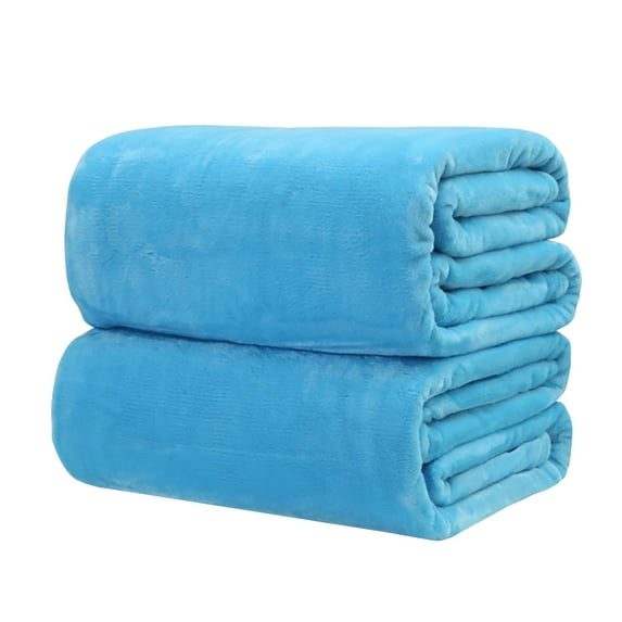 AQITTI Solid Color Blanket Flannel Blanket Coral Velvet Gift Blanket Yoga Air Conditioning Cover Blanket Pet Blanket