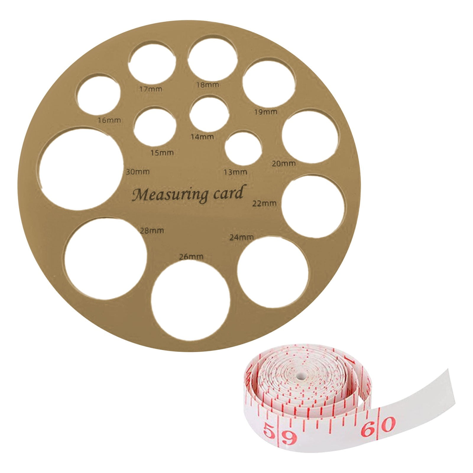 AQITTI Stationery Circular Nipple Measuring Silicone Ruler Nipple ...