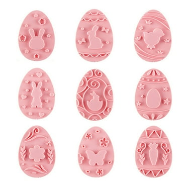 AQJW 1 Set Easter Cookie Cutters Egg Shape DIY PP Sweet Pastry Biscuit Molds Kitchen Tools