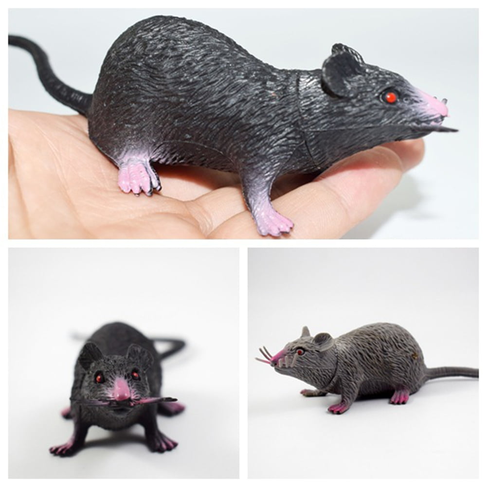 AQJW 22cm PVC Simulation Mice Model Kids Toy Gift Halloween Party ...